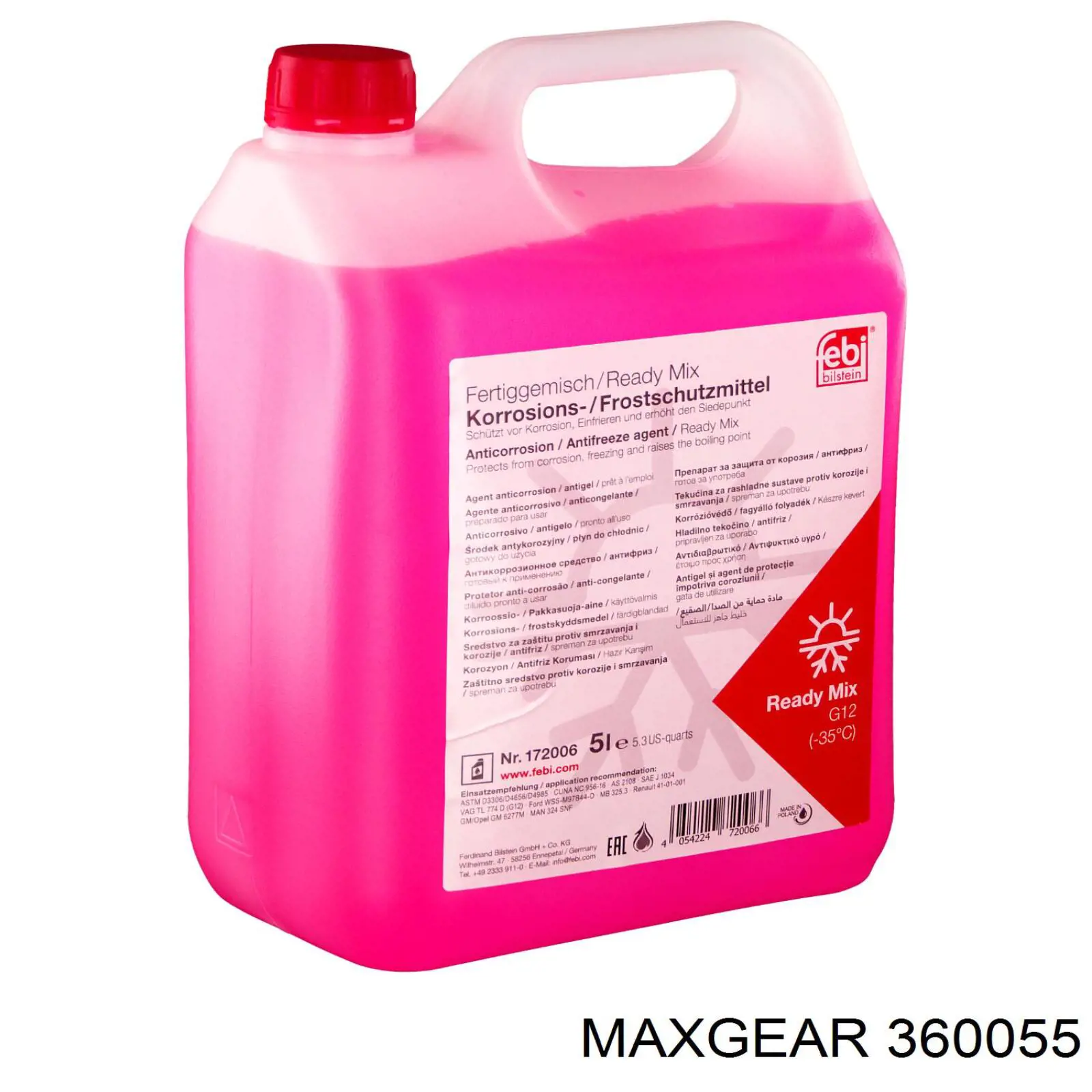 Liquido refrigerante 360055 Maxgear