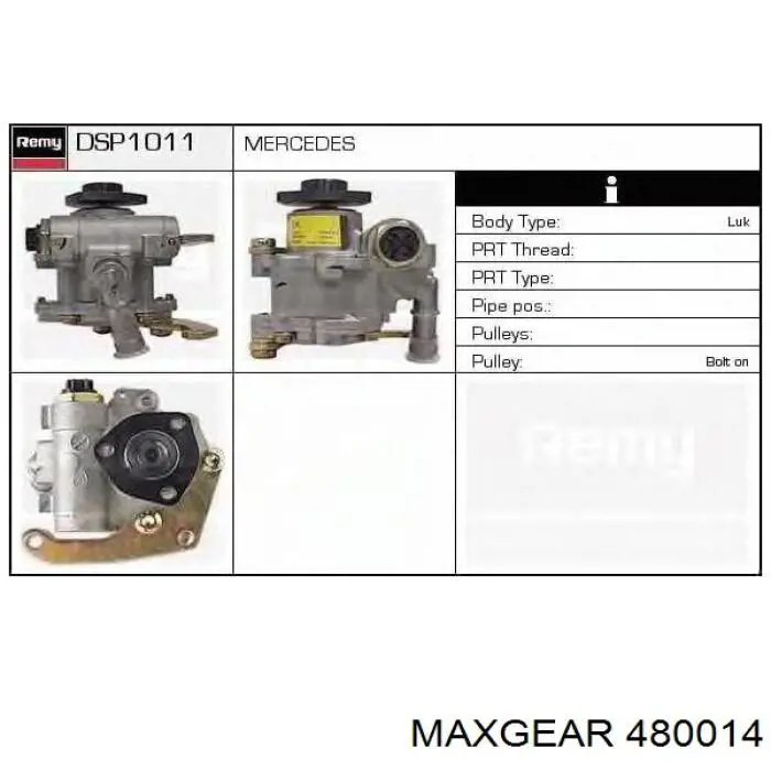 48-0014 Maxgear bomba hidráulica de dirección