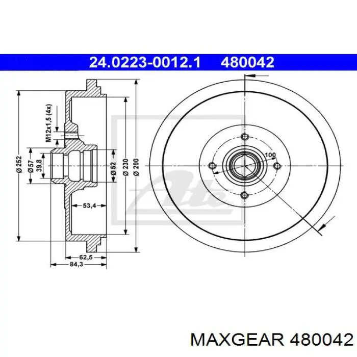 480042 Maxgear bomba de dirección