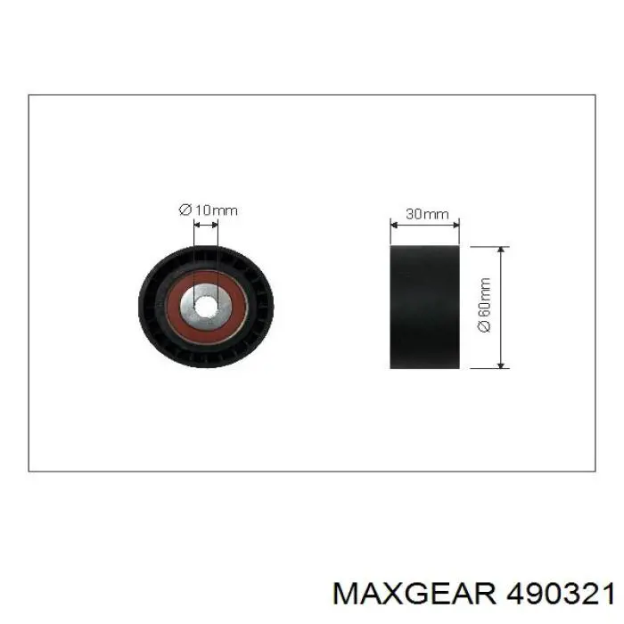 49-0321 Maxgear árbol de transmisión delantero derecho