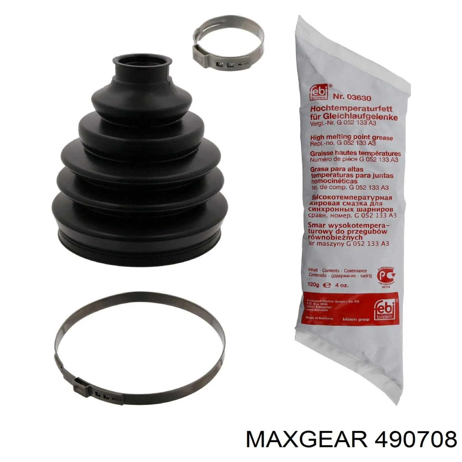 49-0708 Maxgear fuelle, árbol de transmisión delantero exterior