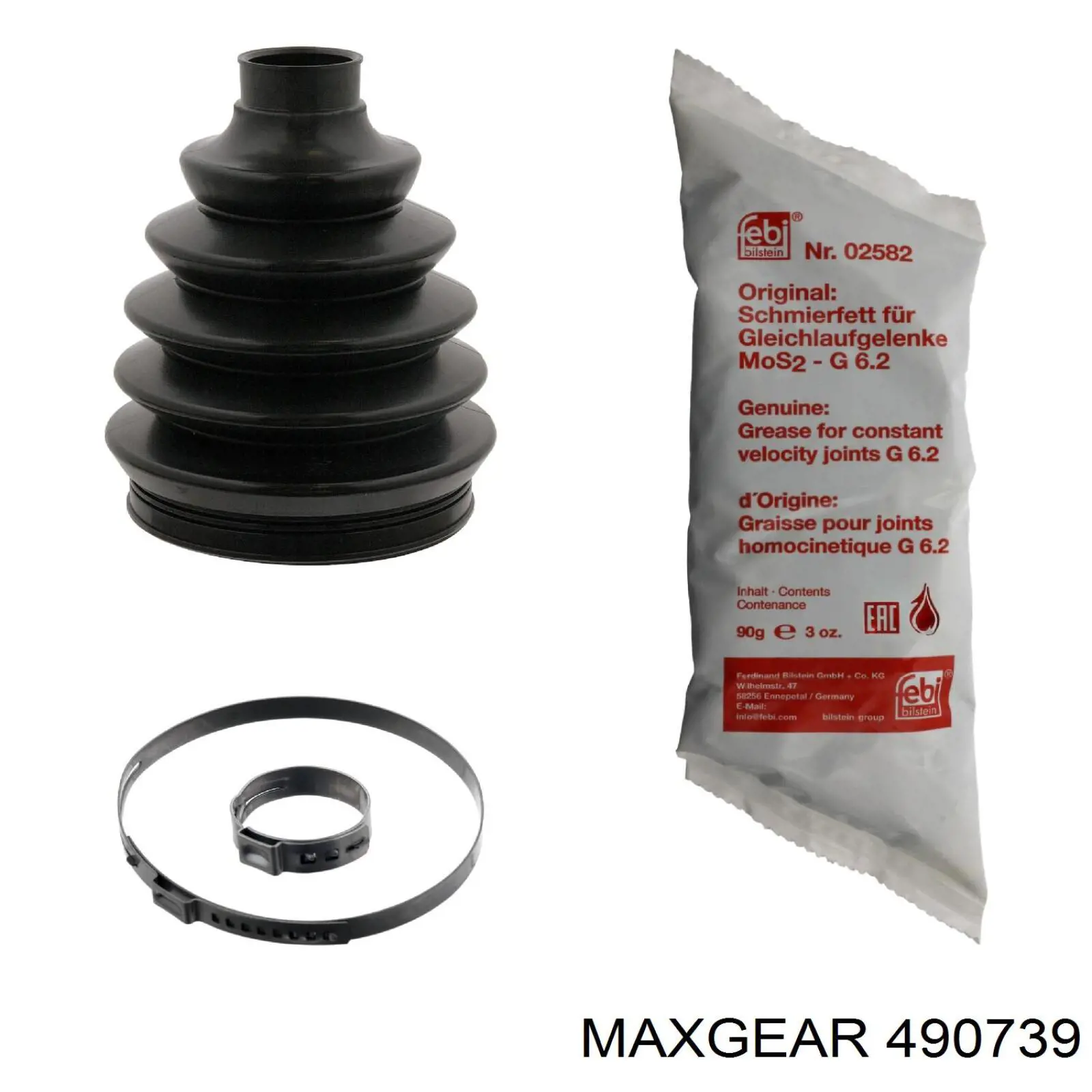 49-0739 Maxgear fuelle, árbol de transmisión delantero exterior