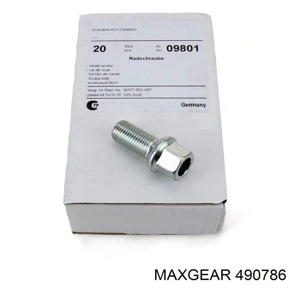 8D0698137B VAG Tornillos para llantas