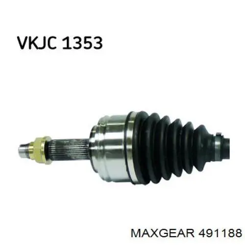 49-1188 Maxgear árbol de transmisión delantero izquierdo