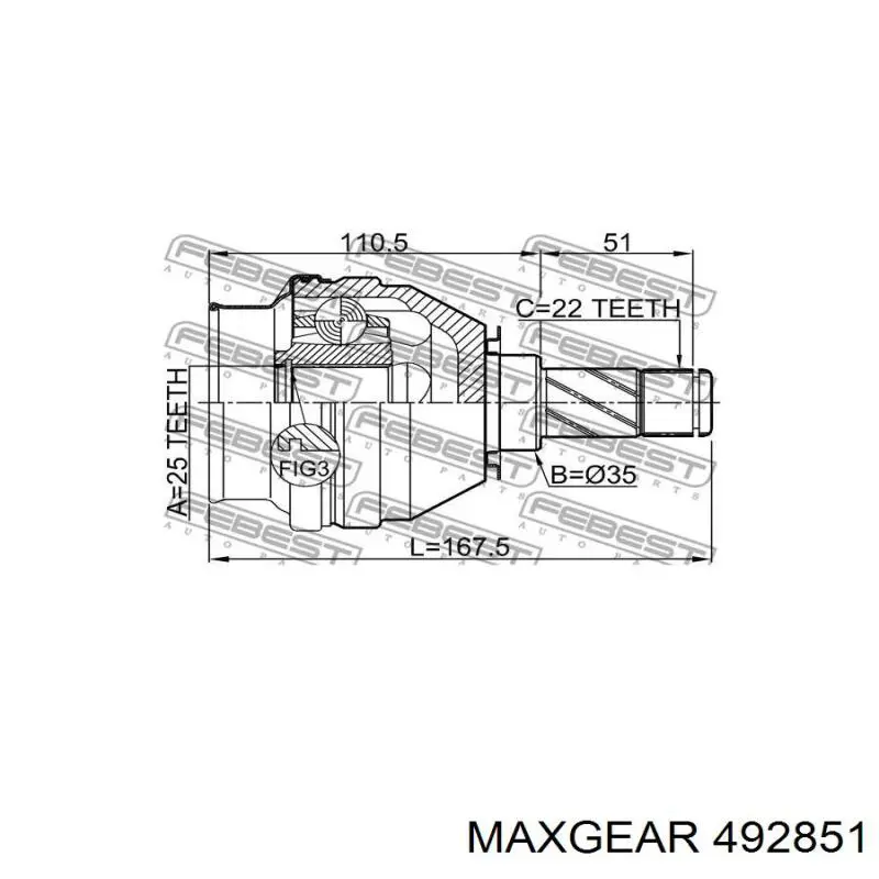374402 Opel Junta homocinética interna delantera