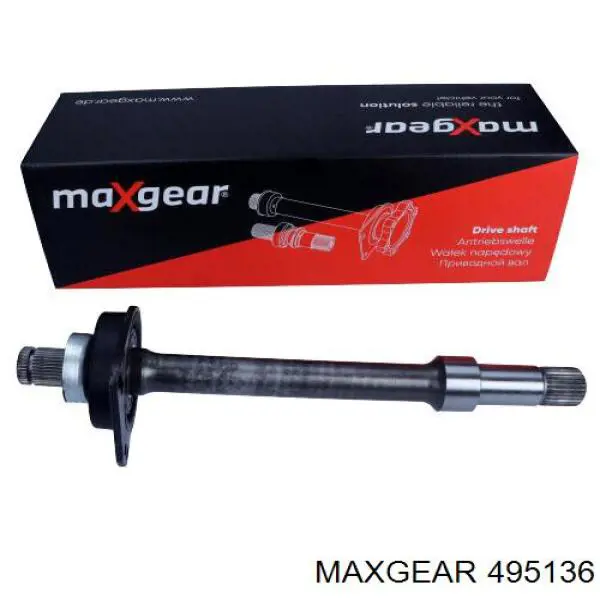 495136 Maxgear semieje de transmisión intermedio