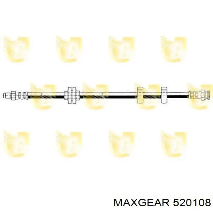 Tubo flexible de frenos delantero Metzger 4118500