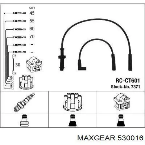 530016 Maxgear cables de bujías