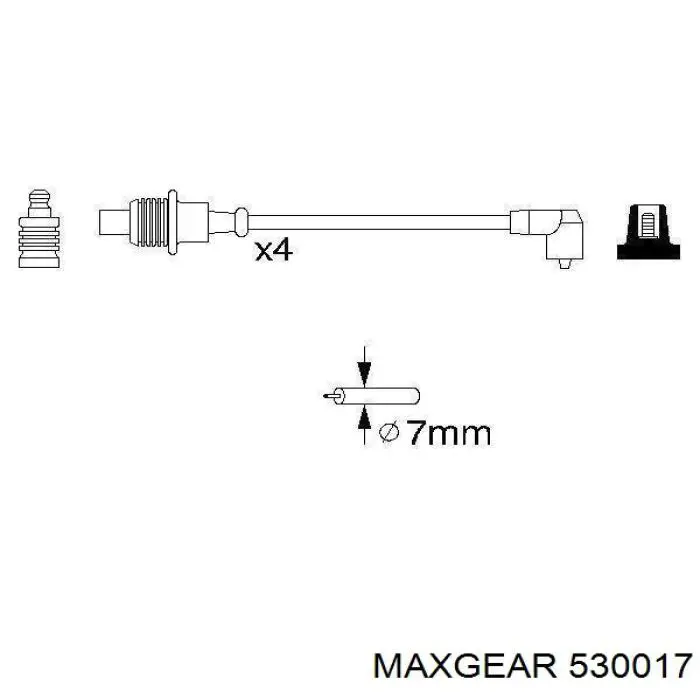 Comprar 530017 Maxgear Cable de bujía