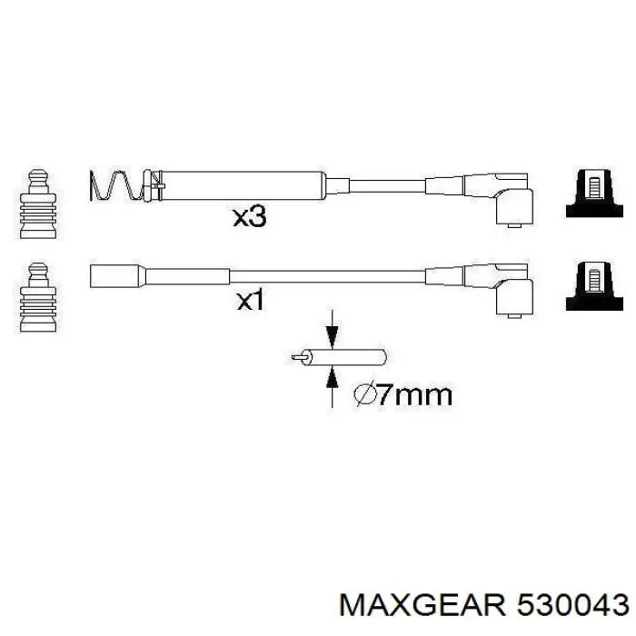 Comprar 530043 Maxgear Cable de bujía
