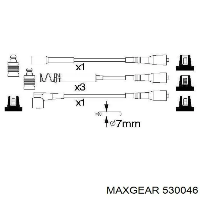 53-0046 Maxgear juego de cables de encendido