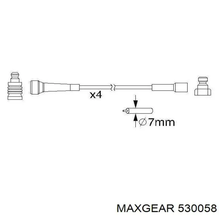 53-0058 Maxgear juego de cables de encendido