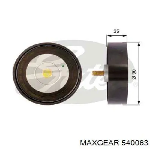 0060813721 Fiat/Alfa/Lancia Polea guía correa poli V