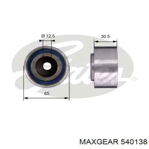 54-0138 Maxgear rodillo intermedio de correa dentada