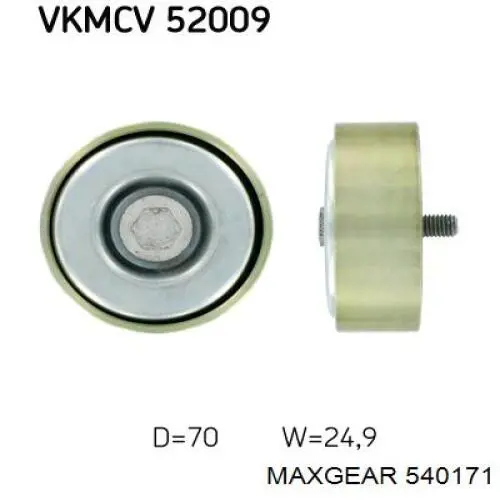 Polea tensora correa poli V 28276 Febi
