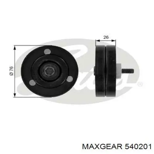 91SF19A216AA Ford Polea tensora
