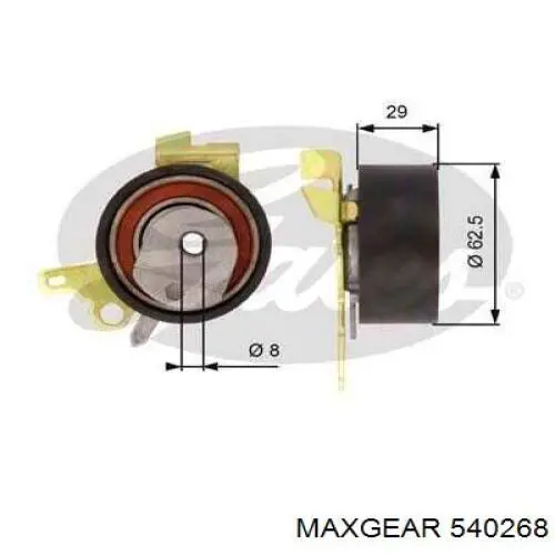 54-0268 Maxgear rodillo, cadena de distribución