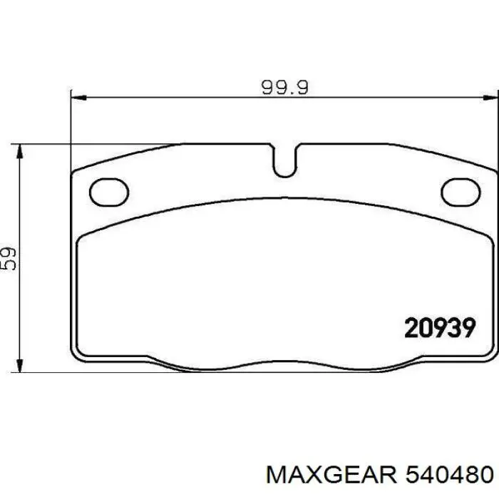 Rodillo tensor cadena Maxgear 540480