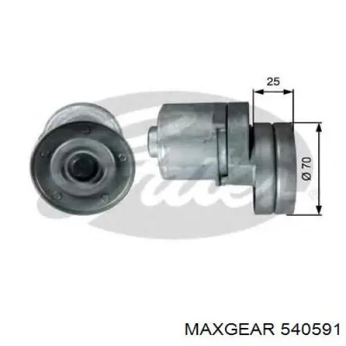 54-0591 Maxgear tensor de correa, correa poli v