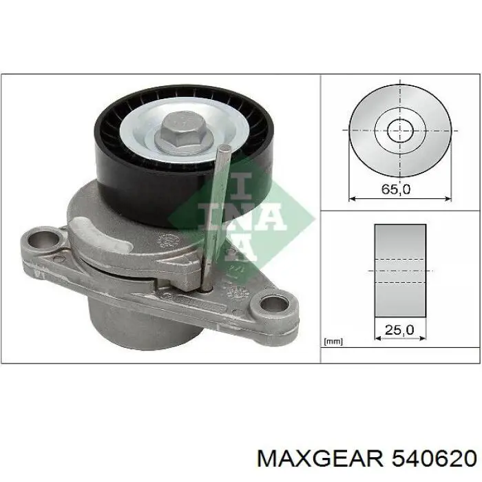 Tensor de correa poli V 9685486880 Peugeot/Citroen