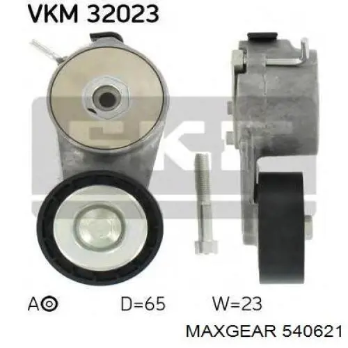 Tensor de correa poli V 55232827 Chrysler