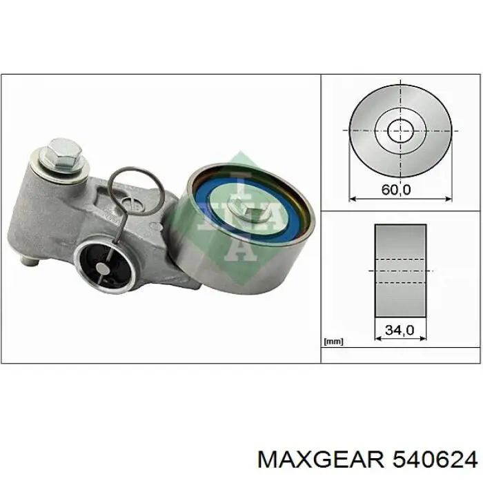 540624 Maxgear Tensor de correa de alternador