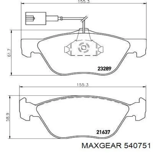 Tensor de la correa trapecial Maxgear 540751 precio, desde 53,72 EUR