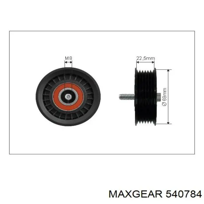 540784 Maxgear tensor de cadena de distribución, árbol de levas, derecho