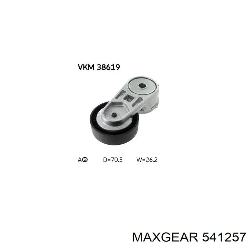 54-1257 Maxgear rodillo, correa trapecial poli v