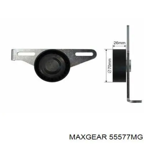 55577MG Maxgear tensor de correa, correa poli v