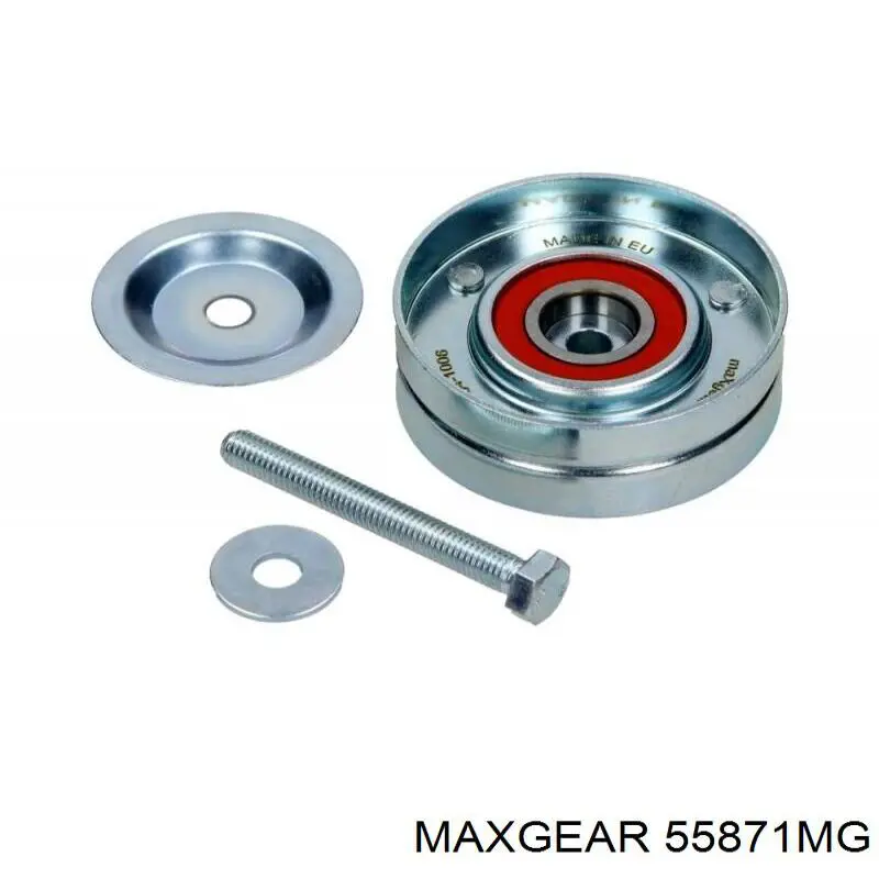 55871MG Maxgear rodillo, correa trapecial poli v