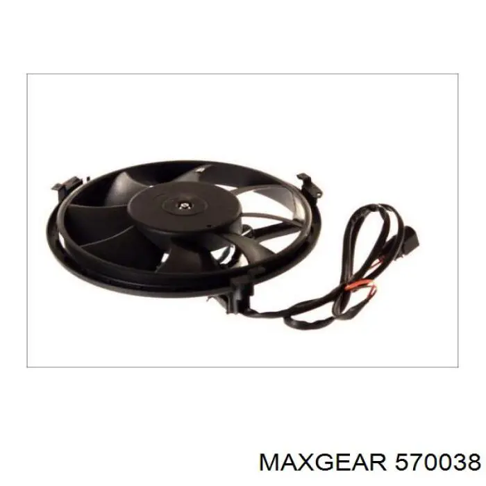 570038 Maxgear ventilador (rodete +motor refrigeración del motor con electromotor completo)