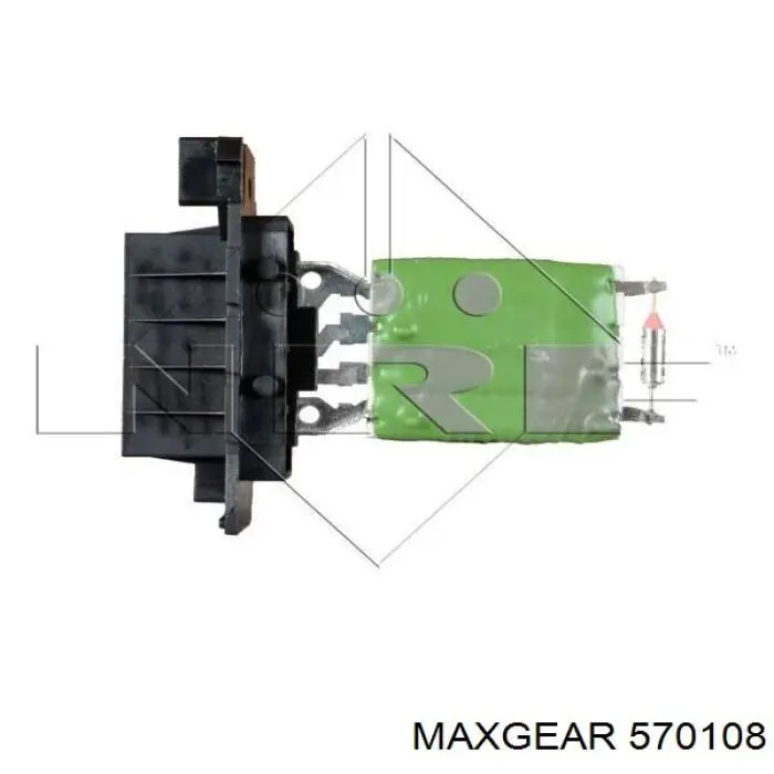 57-0108 Maxgear resitencia, ventilador habitáculo