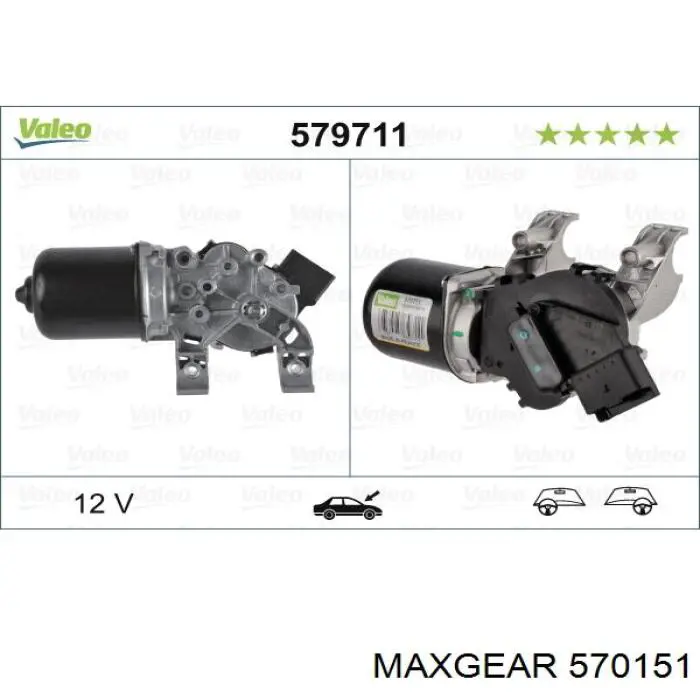 Motor limpiaparabrisas RECSWM151090 Recoficial