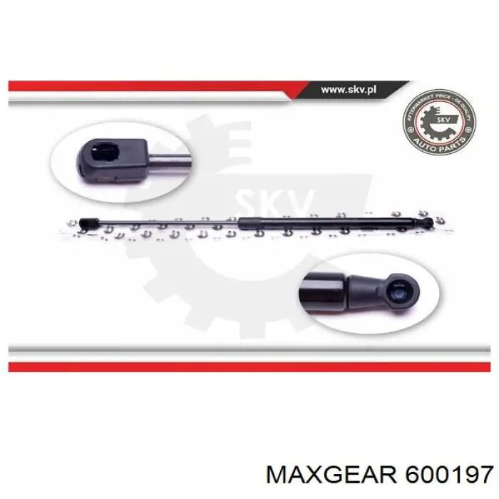 600197 Maxgear muelle de suspensión eje delantero