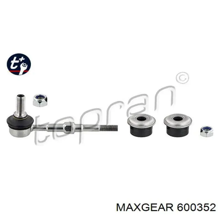 600352 Maxgear muelle de suspensión eje trasero