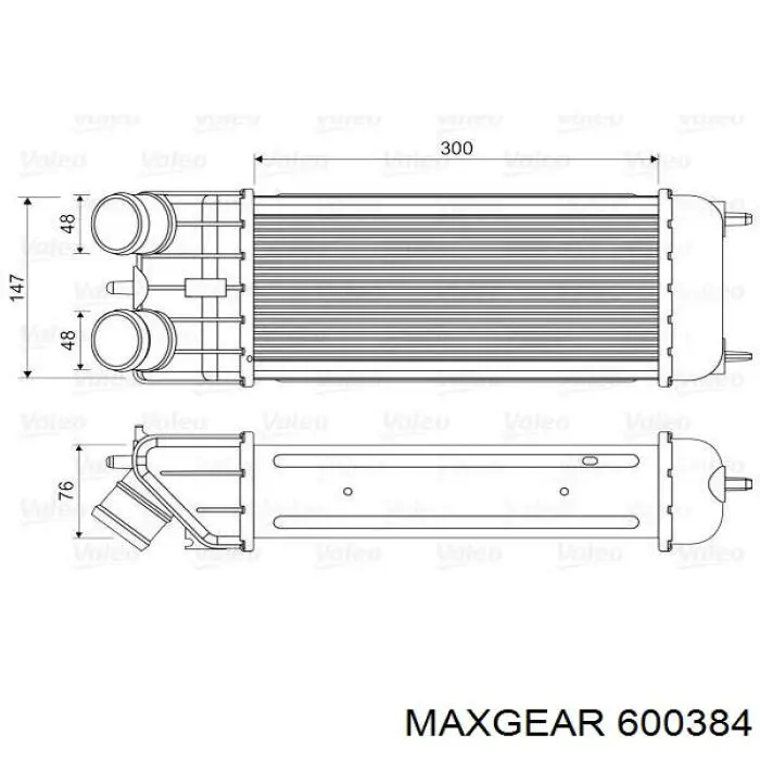 60-0384 Maxgear muelle de suspensión eje delantero