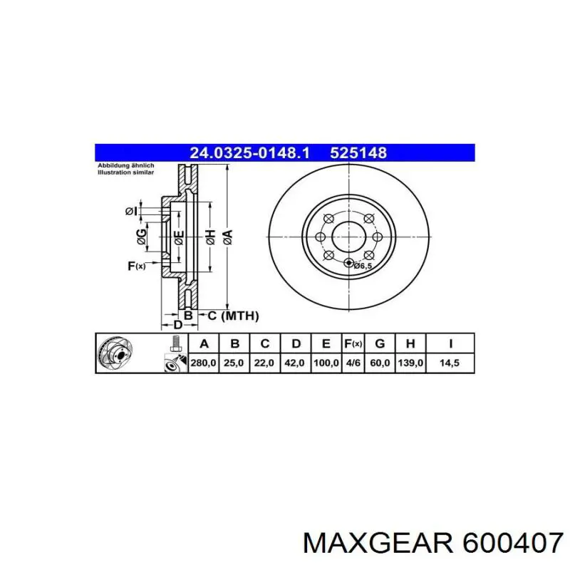 60-0407 Maxgear muelle de suspensión eje trasero