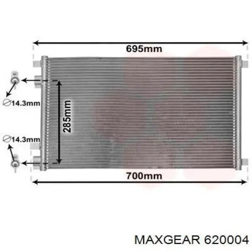 62-0004 Maxgear embrague, ventilador del radiador