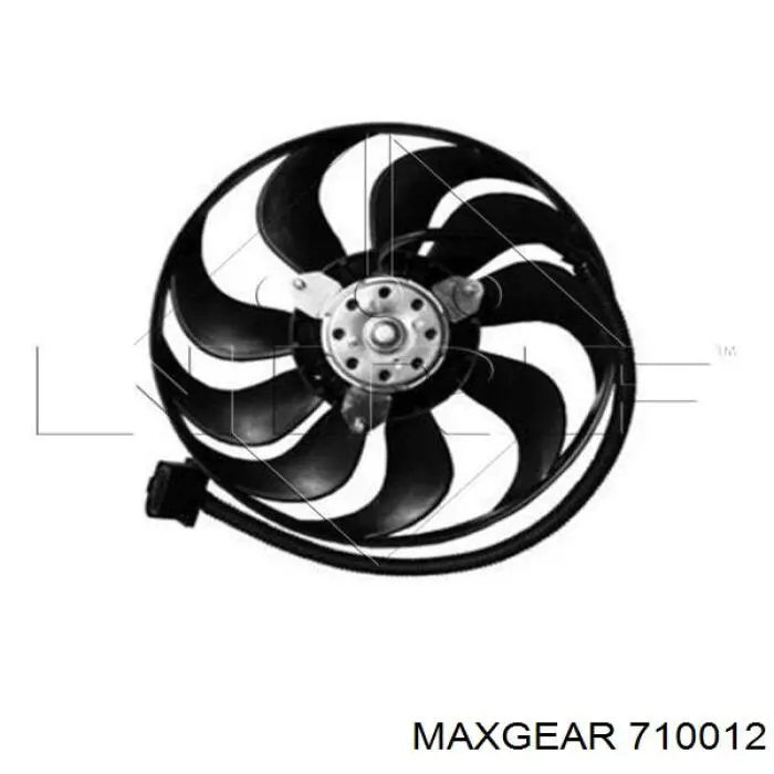 71-0012 Maxgear ventilador (rodete +motor refrigeración del motor con electromotor completo)