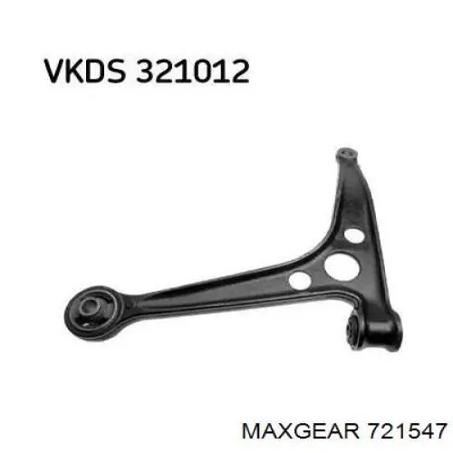 72-1547 Maxgear barra oscilante, suspensión de ruedas delantera, inferior derecha