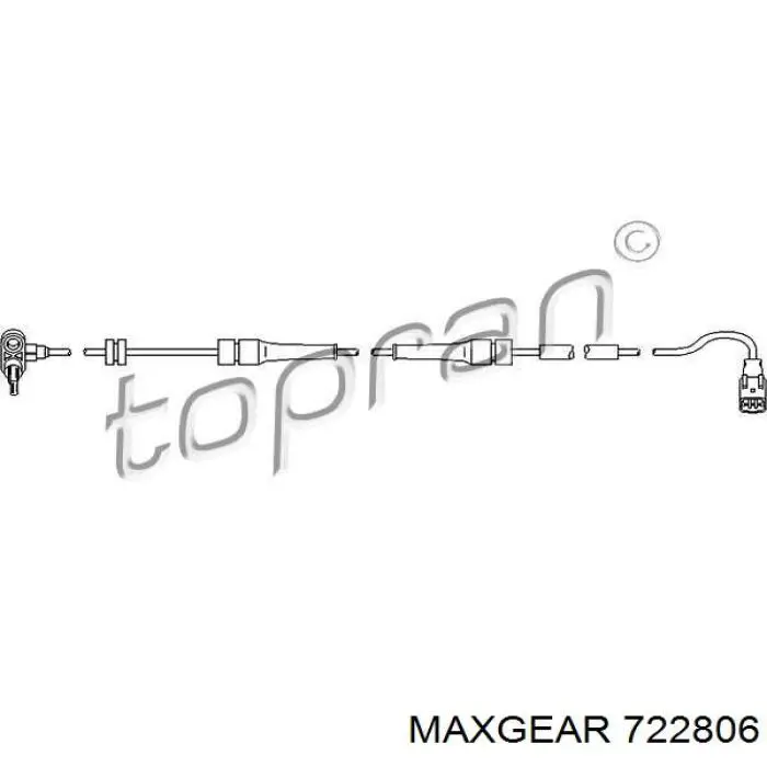 722806 Maxgear mangueta trasera derecha (suspension)