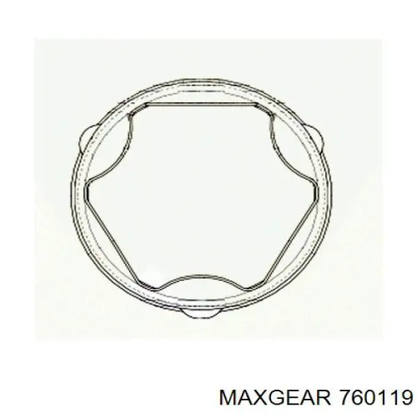 76-0119 Maxgear almoahada (soporte Del Motor Izquierda / Derecha)