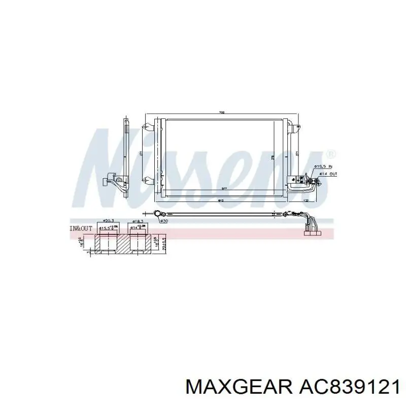 Aire acondicionado capacitor Maxgear AC839121 precio, desde 66,36 EUR