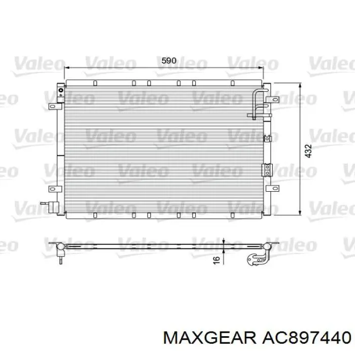 Comprar S976063E000 Hyundai/Kia Condensador de aire acondicionado