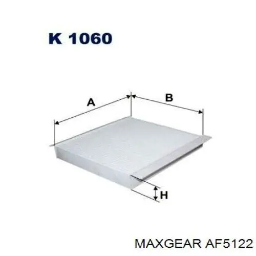 AF-5122 Maxgear filtro de aire