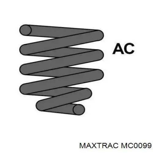 MC0099 Maxtrac muelle de suspensión eje delantero