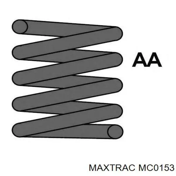 MC0153 Maxtrac muelle de suspensión eje delantero