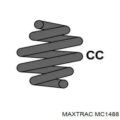 MC1488 Maxtrac muelle de suspensión eje delantero