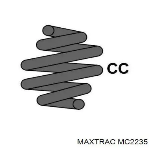 MC2235 Maxtrac muelle de suspensión eje delantero